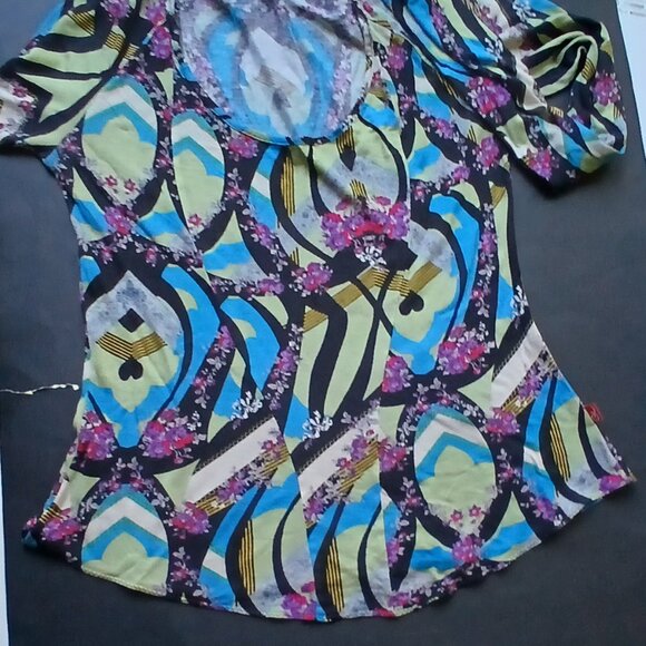 CHRISTIAN LACROIX France Long Sleeves Top Size Small Made in Italy 1990s - Picture 12 of 13